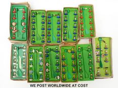 Eleven Subbuteo table soccer football teams, all in original boxes.