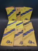 Approximately 30 mainly 1960's and 70's Bugantics Bugatti owner's club magazines