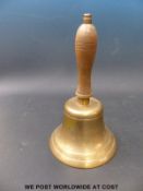 A WWII home guard/air raid warden style brass bell