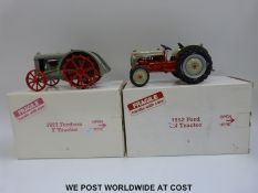 Two Danbury Mint diecast model Ford Tractors 1927 and 1952,