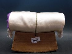 A takamakura or 'tall pillow' for use by geishas