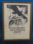 A German WWII propaganda poster quoting Adolf Hitler giving a moral boosting message 'I can do