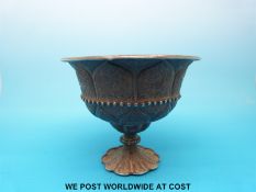 A Chinese stem cup with lotus,