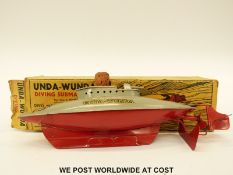 Sutcliffe Models tin plate clockwork Unda-Wunda Diving Submarine