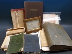 A quantity of railway ephemera to include London Midland region circa 1950's working timetables,