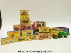 Fifteen Matchbox 1-75 and King size diecast model vehicles