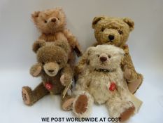 Four Hermann Original Teddy bears, all limited editions, Willi 2006 No.