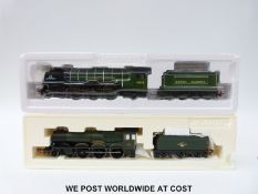 Two Hornby 00 gauge locomotives BR 4-6-2 class A1 'Tornado' R3060 and BR 4-6-0 Cattle Class
