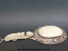 A 19thC Chinese mirror,