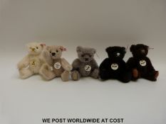 Five Steiff miniature Teddy Bears,