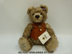 Steiff Original Teddy Bear Harrod's 'Frederick', 664038, with beige/brown mohair, button to ear,