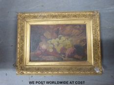 A quantity of pictures to include an oil of fruit, studio photographs including Somerset examples,