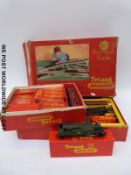 Tri-ang 00 gauge RO passenger train set together with a 2-6-2 class 3MT tank locomotive R.