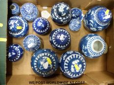 A collection of mainly Chinese ginger jars,