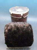 A late 19th/20thC seal fur muff in box