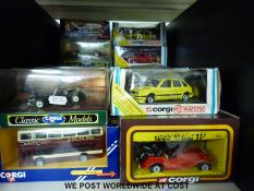 Twenty six Corgi diecast model vehicles all in original boxes.