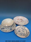A Chinese blue & white bowl,