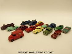 Fifteen Dinky Toys diecast model vehicles
