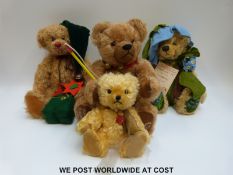 Four Hermann Original Teddy bears, all limited edition, Sonneberg Museums Bear 2005 060/250,