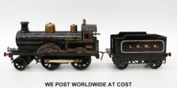 Bing 0 gauge LNWR 2-4-0 '1901' locomotive and tender.