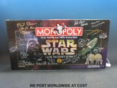 Parker Brothers Star Wars Monopoly set signed by 19 of the cast to include Dave Prowse,