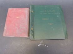 Three Jaguar manuals to include 4.2 E type Jaguar handbook 3.