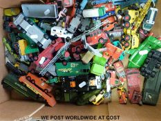 Over 100 Matchbox diecast model vehicles.