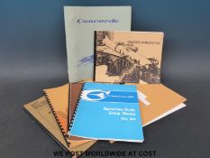 A quantity of Concorde and other aviation ephemera to include 1970s Concorde Flight News in folder,