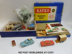 Bayko Accessory Outfit in original box together with a collection of diecast toys including Spot on