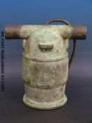 A Georgian bronze Cohorn mortar with GR cipher (likely George IV) with crown above,