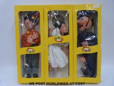 Three Pelham Puppets; Fritzi, Ballet Dancer and Policeman,