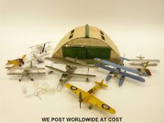 GiveJoy Skybirds airport with hangar and seven planes