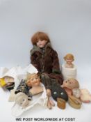 Armand Marseille bisque headed doll,