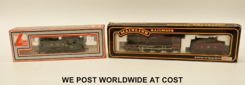 Two 00 gauge locomotives, Mainline Jubilee Class 'Glorious' 5719 and Lima GWR 9400 tank locomotive,