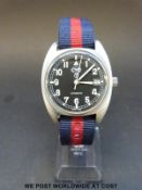 Cabot Watch Company (CWC) General Service military automatic wristwatch with luminous hands and