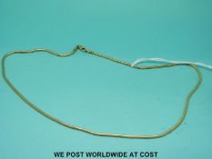 An 18ct gold necklace (9.
