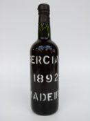 Sercial Madeira 1892 with label Selo De Garantia No.