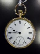 An 18ct gold Chester 1901 hallmarked gentleman's open faced pocket watch,