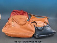 Four handbags to include Osprey,