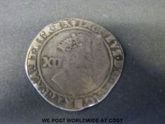 James I (1603-25) hammered shilling fine
