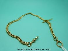 An 18ct gold Albert (54g)