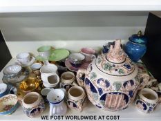 A collection of lustre ware including Royal Winton,