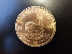 A 1982 gold krugerrand