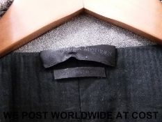 An Alexander McQueen gentleman's leather trench coat (approximately 39 - 40
