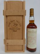 The Macallan Anniversary Malt whisky, 25 year old single malt, bottled 2000, 70cl,