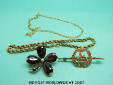 Two 9ct gold bracelets,