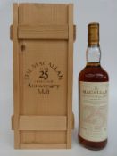 The Macallan Anniversary Malt whisky, 25 year old single malt, 70cl,