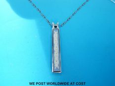 A silver pendant and chain by Stephen Webster for Wedgwood in Thorn design