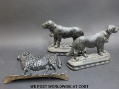Cast iron door stops,
