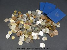 An amateur collection of largely world coinage together with three first decimal sets